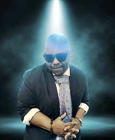 Stage white smoke spotlight background.